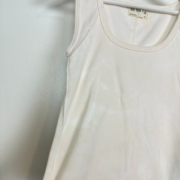 FREE PEOPLE Hummingbird Stretch Cotton Top in Ivory Size Medium - Picture 7 of 15